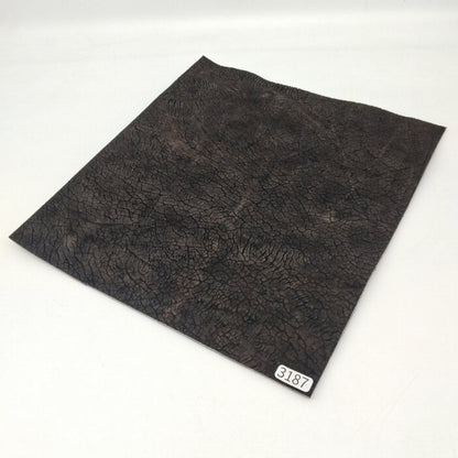 カバ革【24×22cm/2.3mm】濃茶/マット/Sランク/k3187