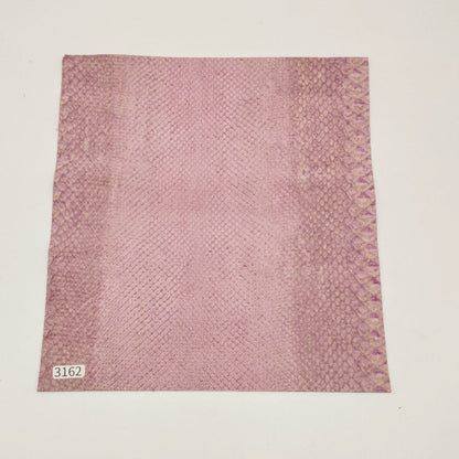 ヘビ革/ボア【24×22cm/0.7mm】デニム調ラベンダー/Aランク/h3162