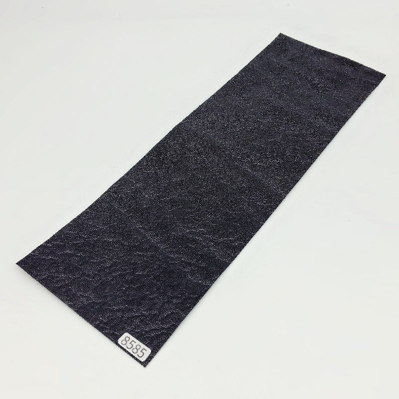 ゾウ革【31×10.5cm/0.7mm】ブラック/ツヤ有/Sランク/z8585