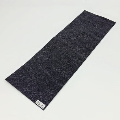 ゾウ革【31×10.5cm/0.7mm】ブラック/ツヤ有/Sランク/z8585