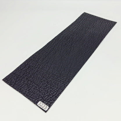 サメ革【33×11cm/0.8mm】ブラック/ツヤ弱/Bランク/s3223