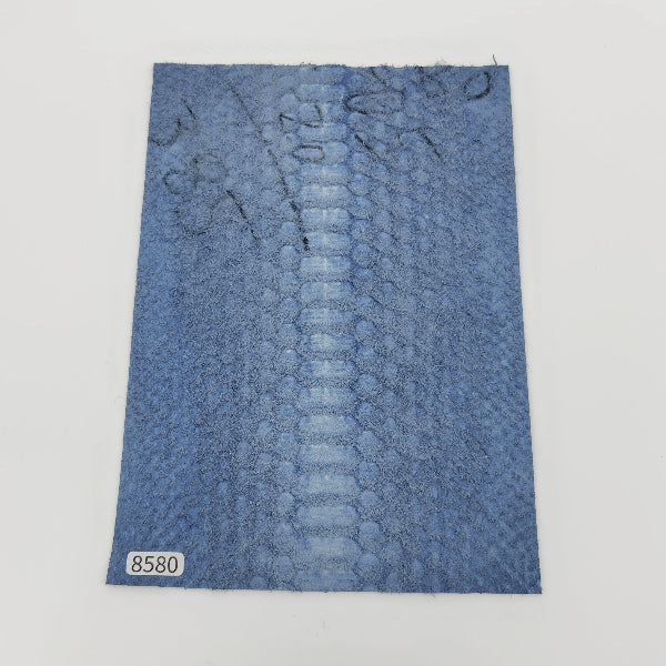 ヘビ革/Dパイソン【A5/0.8mm】天然藍染/Sランク/h8580