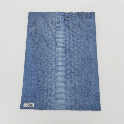 ヘビ革/Dパイソン【A5/0.8mm】天然藍染/Sランク/h8580