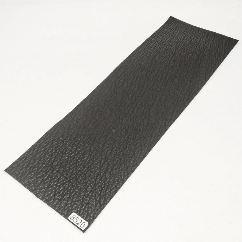 サメ革【33×11cm/0.8mm】ブラック/ツヤ弱/Sランク/s8520