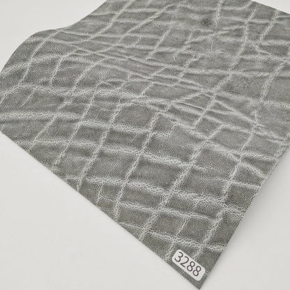 ゾウ革【24×22cm/2.0mm】グレー/マット/Sランク/z3288