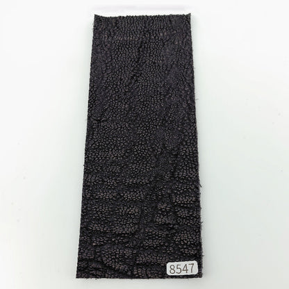 ゾウ革鼻部【8×21cm/2.5mm】ブラック/マット/Sランク/z8547