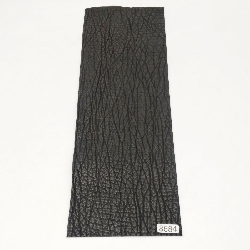 サメ革【31×10.5cm/0.8mm】ブラック/ツヤ弱/Sランク/s8684