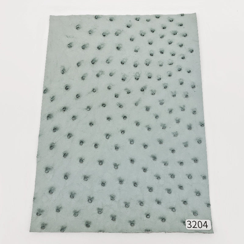 オーストリッチ革【A5/0.8mm】ベビーブルー/特Aランク/d3204