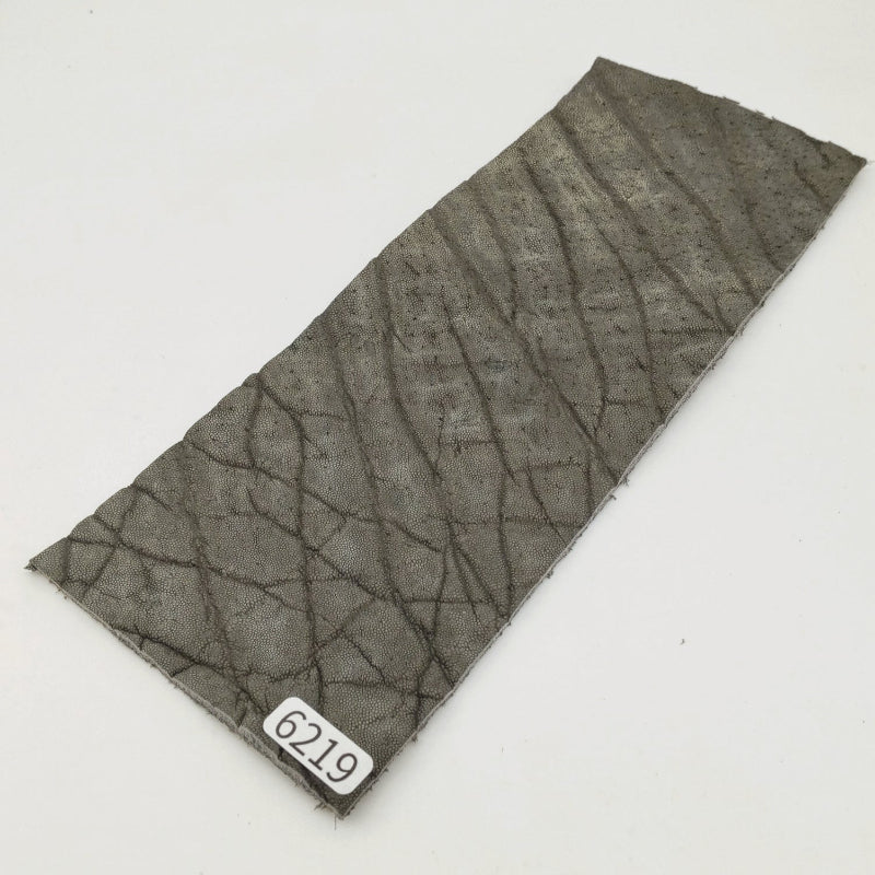 ゾウ革【8×21cm/2.3mm】モスグレー/マット/Aランク/z6219