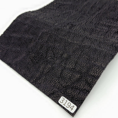 ゾウ革【A5/2.3mm】ブラック/ツヤ弱/Sランク/z3194
