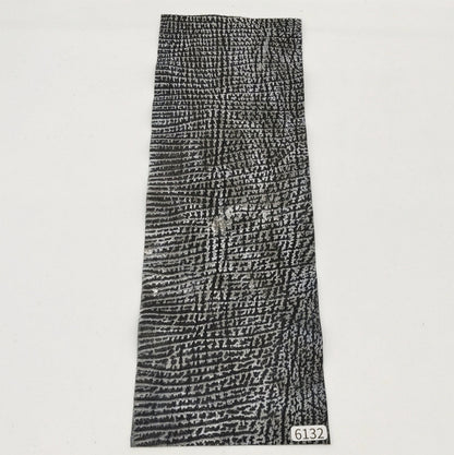 サメ革【33×11cm/0.7~0.8mm】白×黒グラデーション/Sランク/s6132