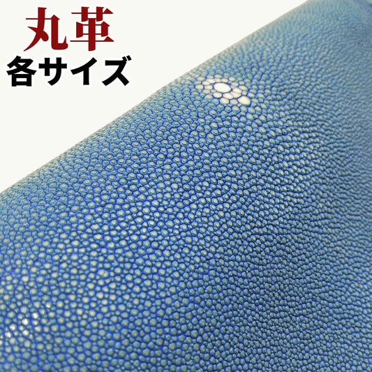 エイ丸革【品質保証各サイズ】ダルブルー/ポリッシュ/et10