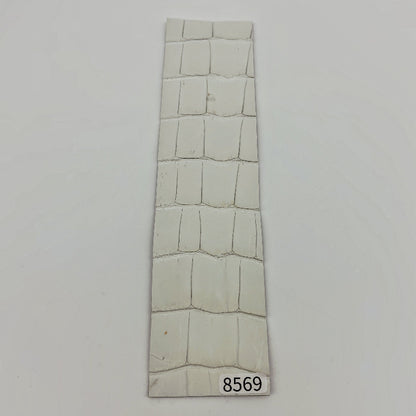 ワニ革/ナイルクロコ【5×21cm/1.5mm】染色用下地革/ハギレ付/Aランク/w8569