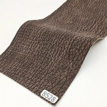 サメ革【33×11cm/0.7mm】濃茶/デニム調加工/Sランク/s8528