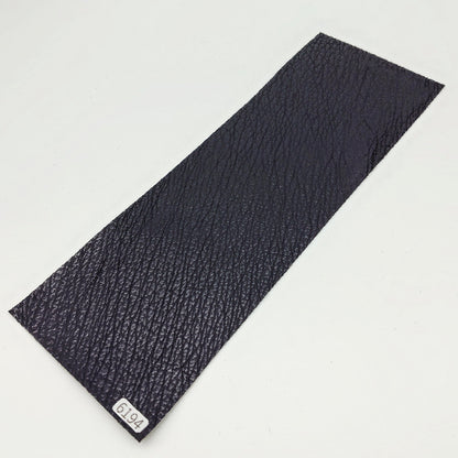 サメ革【33×11cm/0.7mm】ブラック/ツヤ弱/Sランク/s6194
