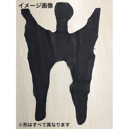 サメ革【丸革】カリビアンシャーク/ブラック/マット/smm11