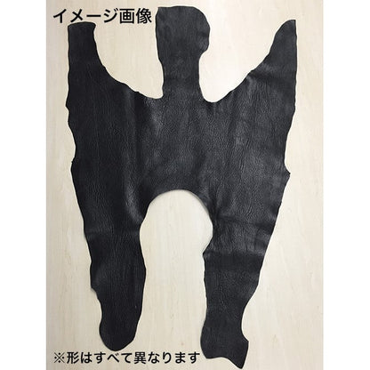 サメ革【丸革】カリビアンシャーク/ブラック/ポリッシュ/smm12